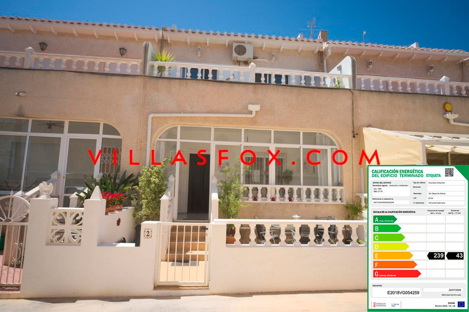2 San Miguel de Salinas Townhouse in Balcn de la Costa Blanca by Villas Fox best estate agents 610fdbdf4a34f
