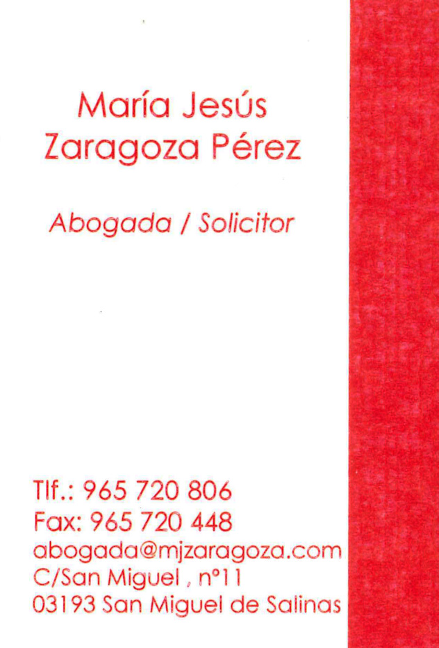María Jesús Zaragoza Pérez