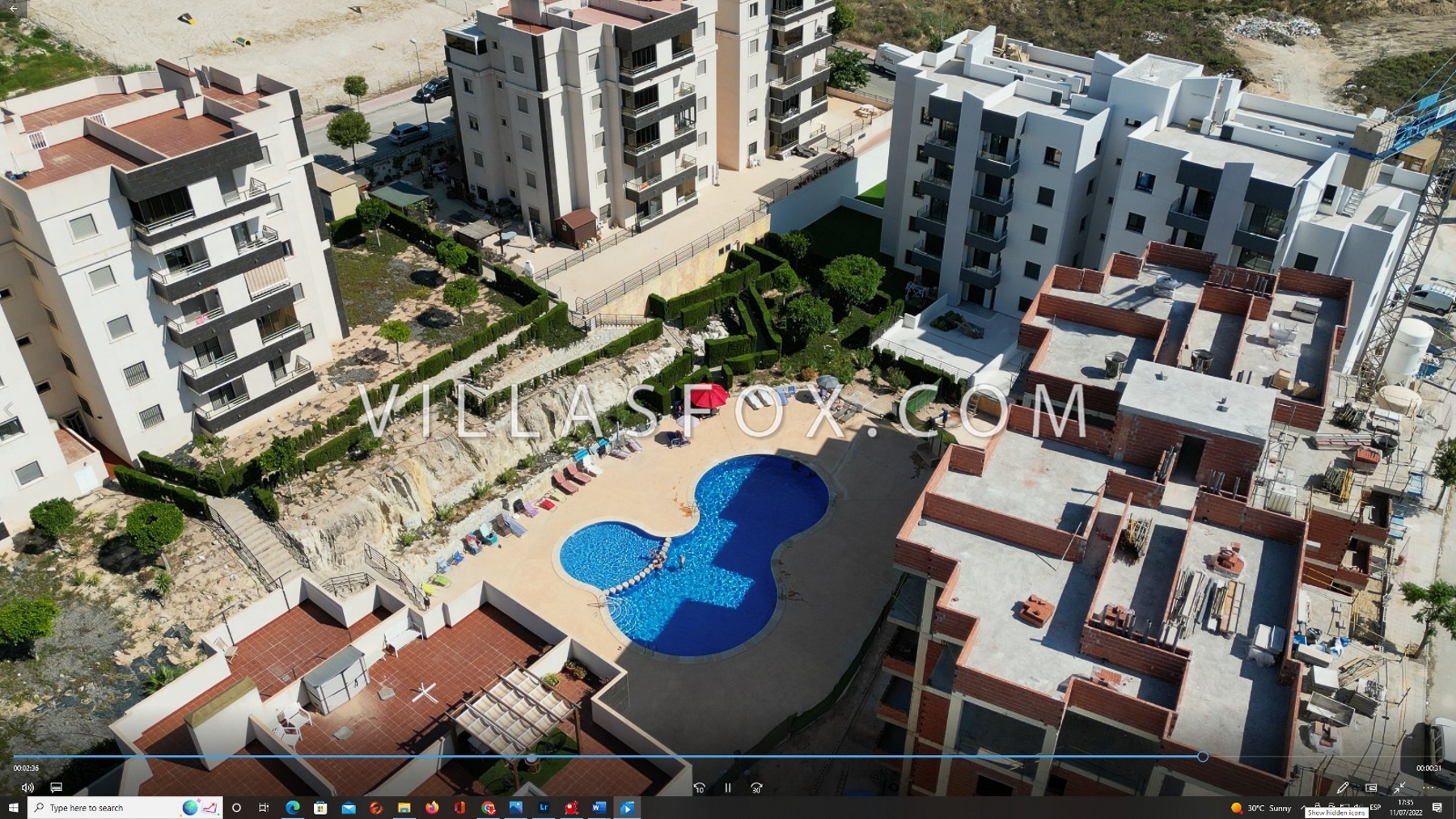South-facing, first-floor 2-bedroom apartment with pool, San Miguel de Salinas town centre