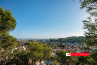 89-View of Villasmaria and Torrestrella, San Miguel de Salinas from the Sierra Escalona
