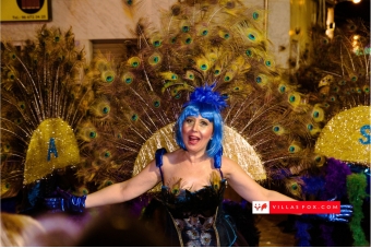carnival San Miguel de Salinas Peacock dancer Villas fox