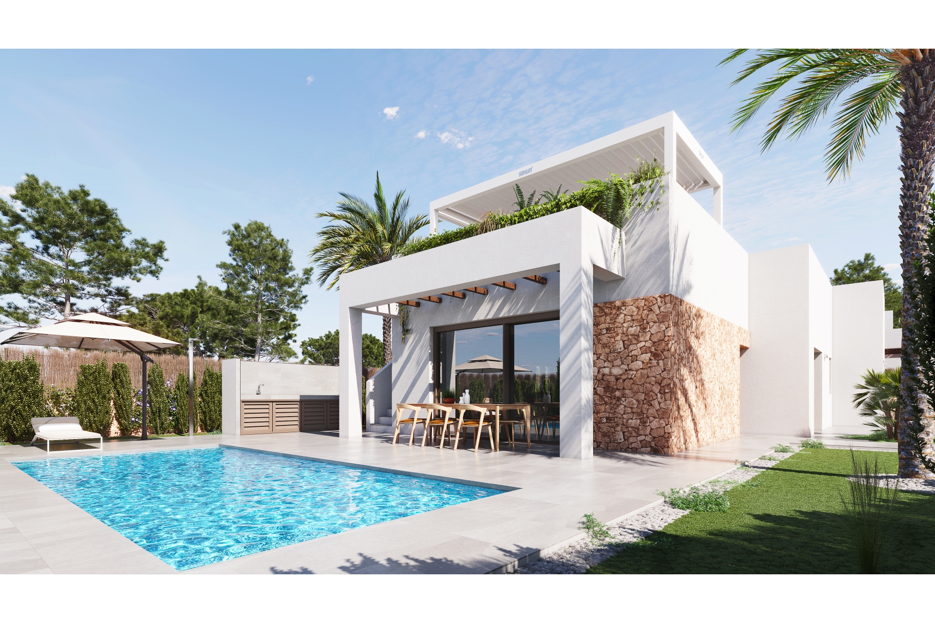 Detached villa 3 bedrooms 2 bathrooms Cabo Roig