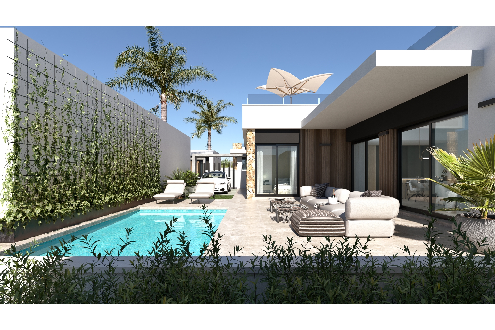 New-build detached villas 3 beds 2 baths fully furnished