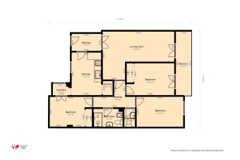 Ref 1504 - floor plans with approximate measurements