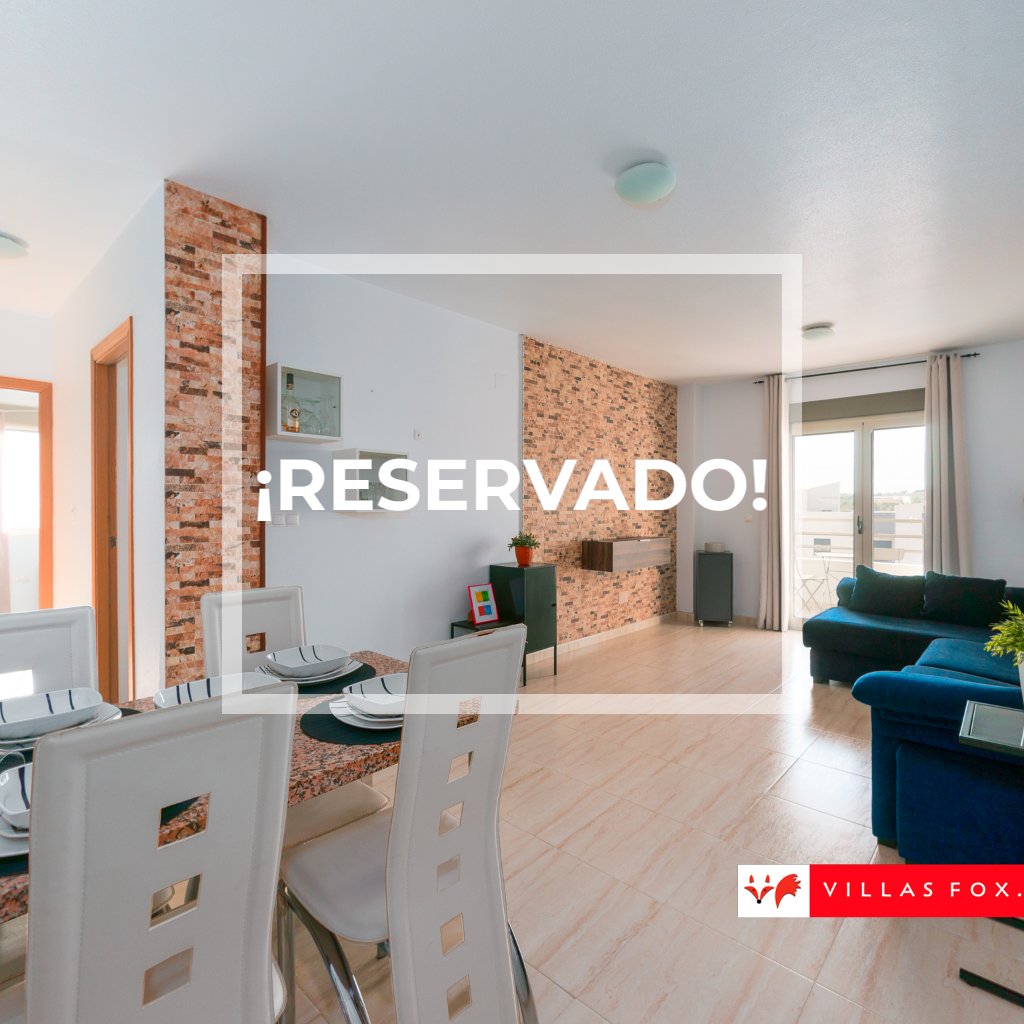 RESERVED!  3rd-floor west-facing 2-bedroom Angelina corner apartment with great views and pool, San Miguel de Salinas